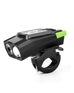 4 modalità USB Bike Light Horn Torcia Tachimetro LED Luce anteriore per bici
