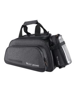 WEST BIKING 2 in 1 Bicycle Bag 10L Large Capacity Insulated Trunk Bag + 1.5L Touch Screen Phone Bag