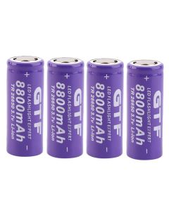 4pcs GTF 26650 batteria 8800mAh 3.7V batteria ricaricabile agli ioni di litio per torcia a LED