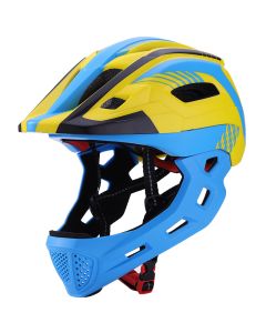 Casco da bici per bambini con mento staccabile, casco integrale per bambini